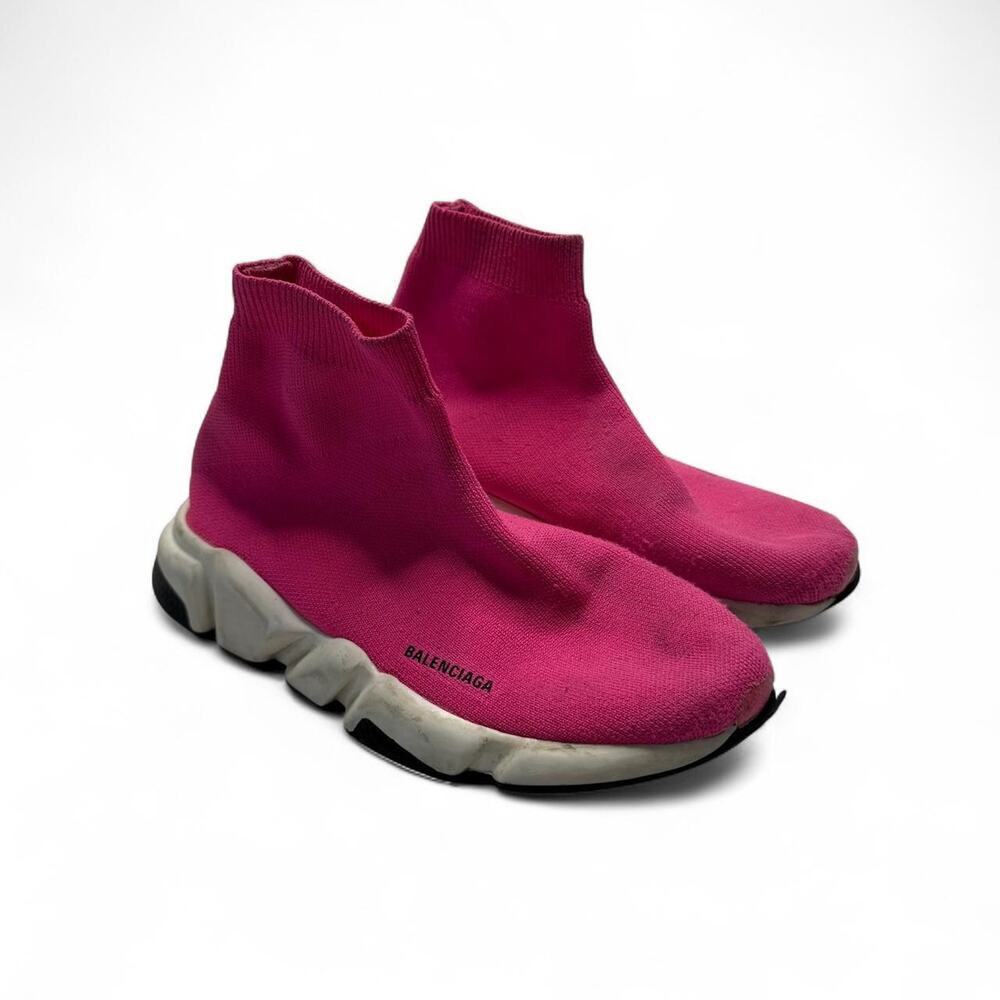Little girls Balenciaga Speed Trainer Pink Sneakers Size US 13-1